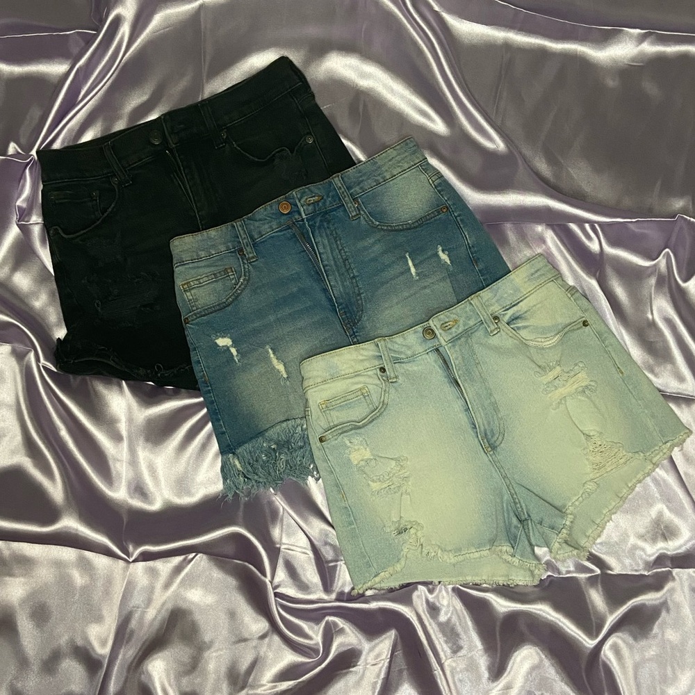 3 PACK OF JEAN SHORTS !!
